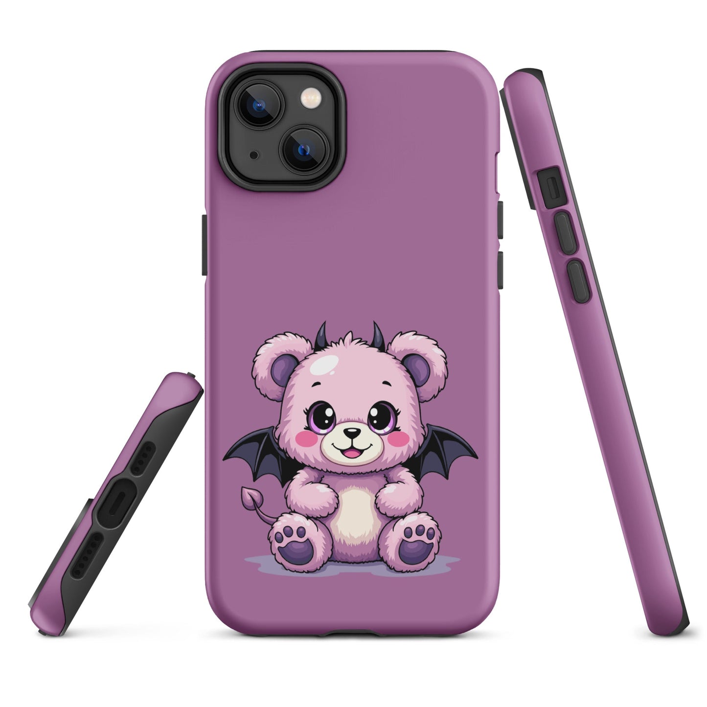 Pastel Goth Demon Teddy – Cute but Creepy iPhone Case