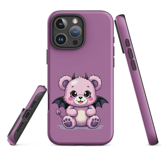 Pastel Goth Demon Teddy – Cute but Creepy iPhone Case