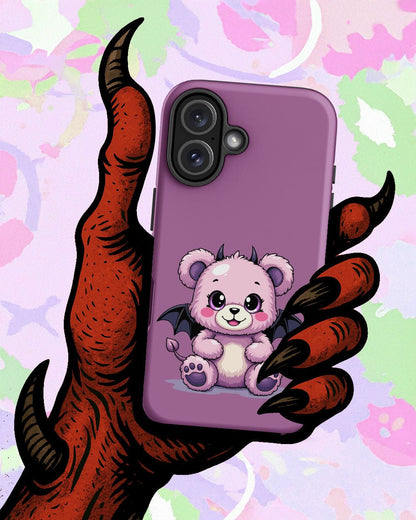 Pastel Goth Demon Teddy – Cute but Creepy iPhone Case