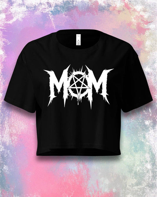 Pentagram Mom Crop Top
