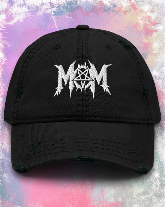 Pentagram Mom Distressed Dad Hat