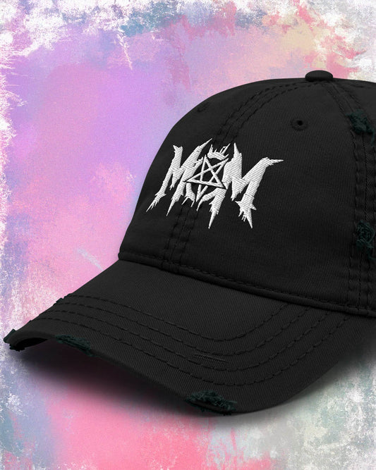 Pentagram Mom Distressed Dad Hat