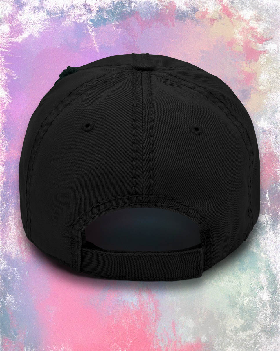 Pentagram Mom Distressed Dad Hat