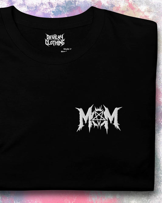 Pentagram Mom Embroidered T-Shirt