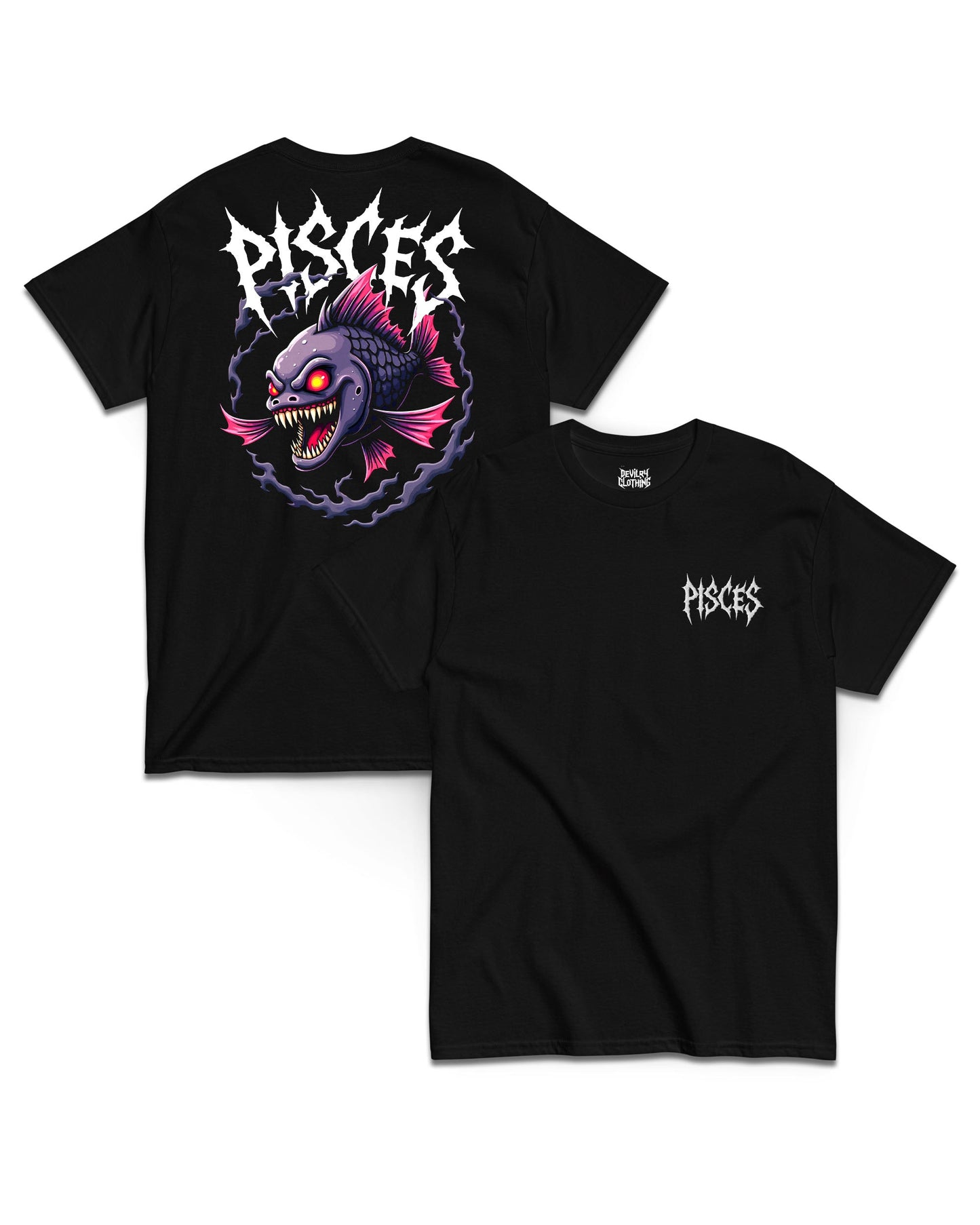 PISCES Embroidered T-Shirt