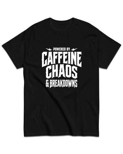 Powered By Caffeine & Breakdowns T-Shirt