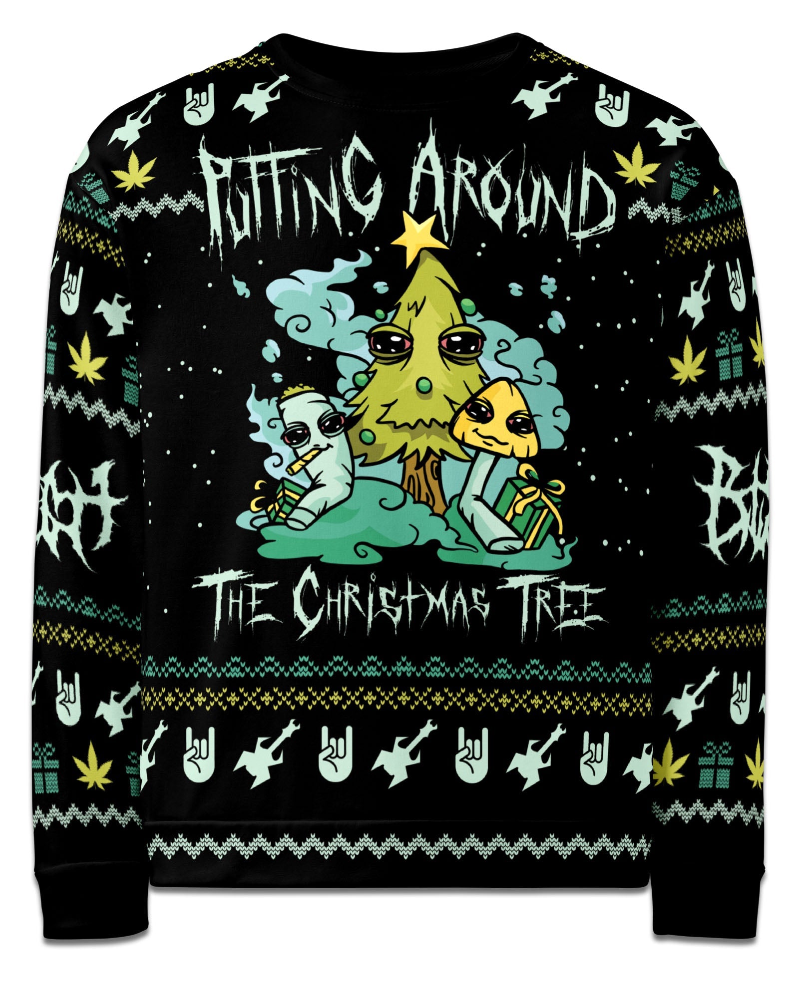 Puffing Around The Christmas Tree Sweater