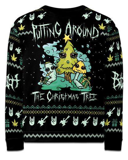 Puffing Around The Christmas Tree Sweater