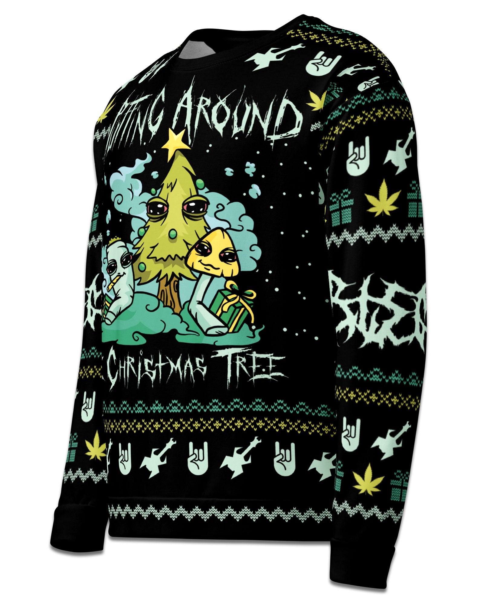 Puffing Around The Christmas Tree Sweater
