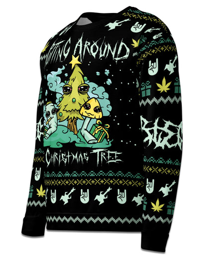 Puffing Around The Christmas Tree Sweater