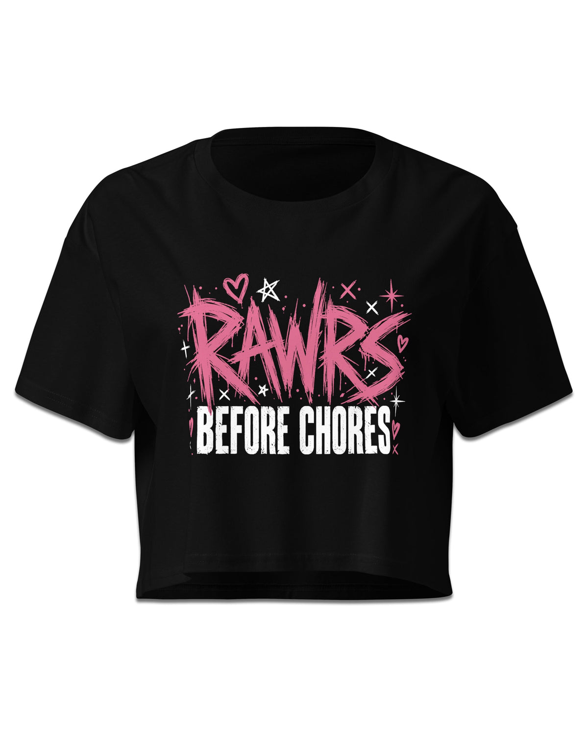 RAWRs Before Chores Crop Top