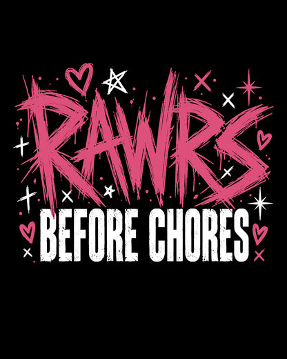 RAWRs Before Chores Crop Top