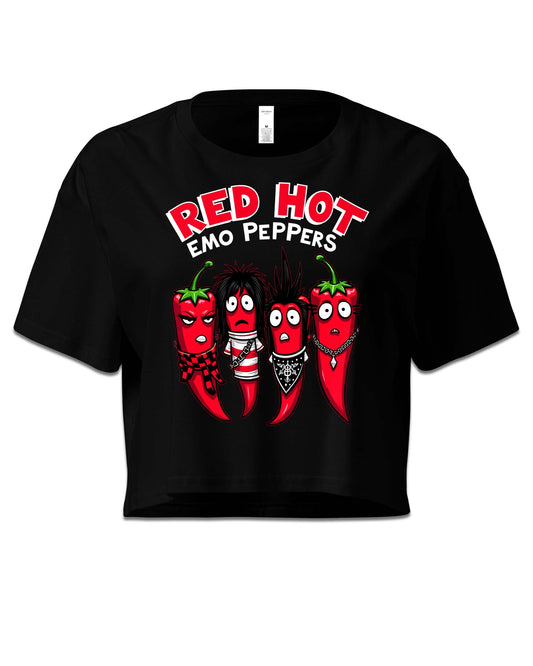 Red Hot Emo Peppers Crop Top