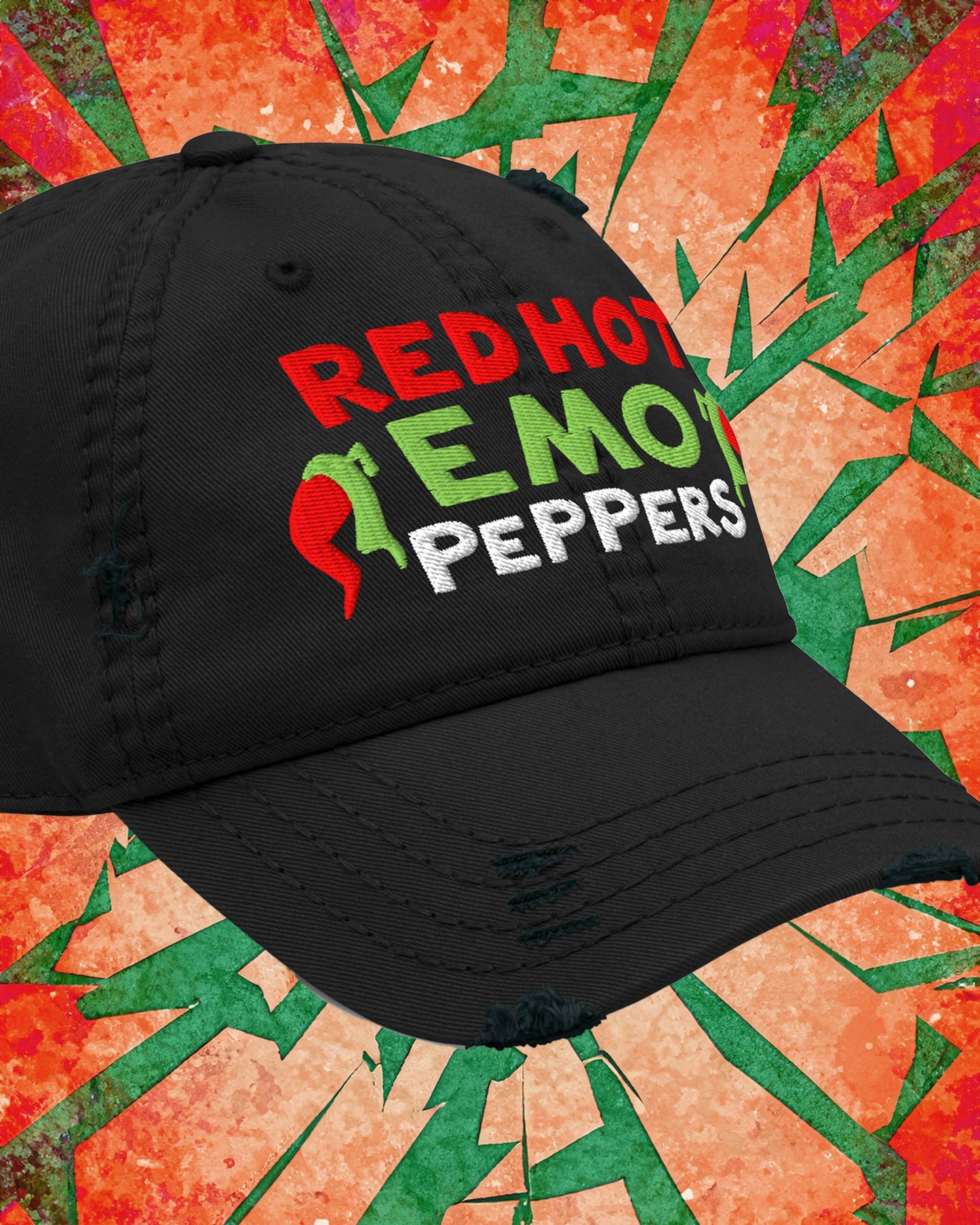 Red Hot Emo Peppers Distressed Cap