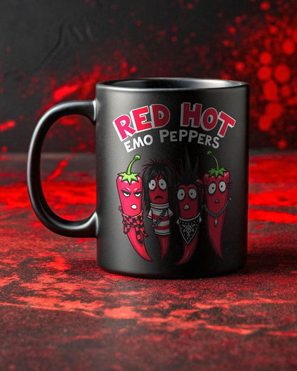 Red Hot Emo Peppers Mug