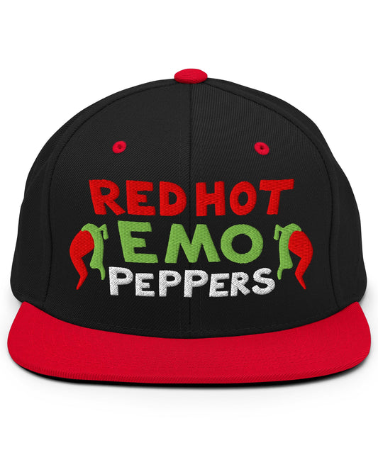 Red Hot Emo Peppers Snapback Hat