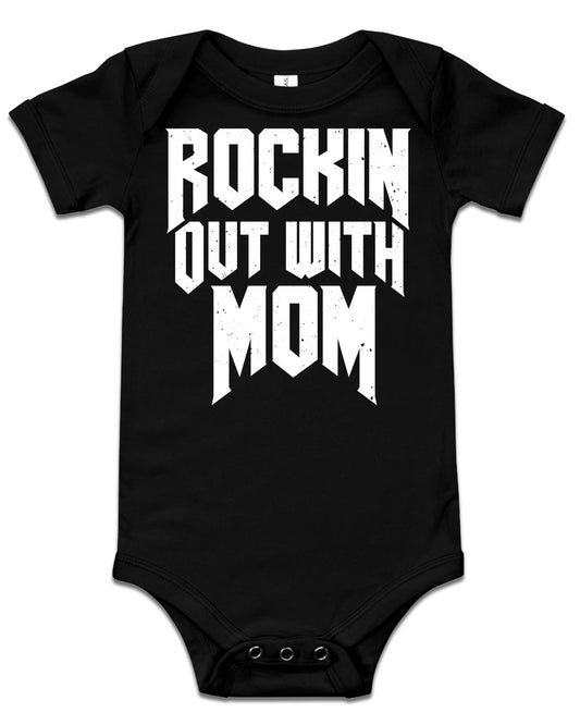 Rocking Out With Dad/Mum/Mom Baby Bodysuit
