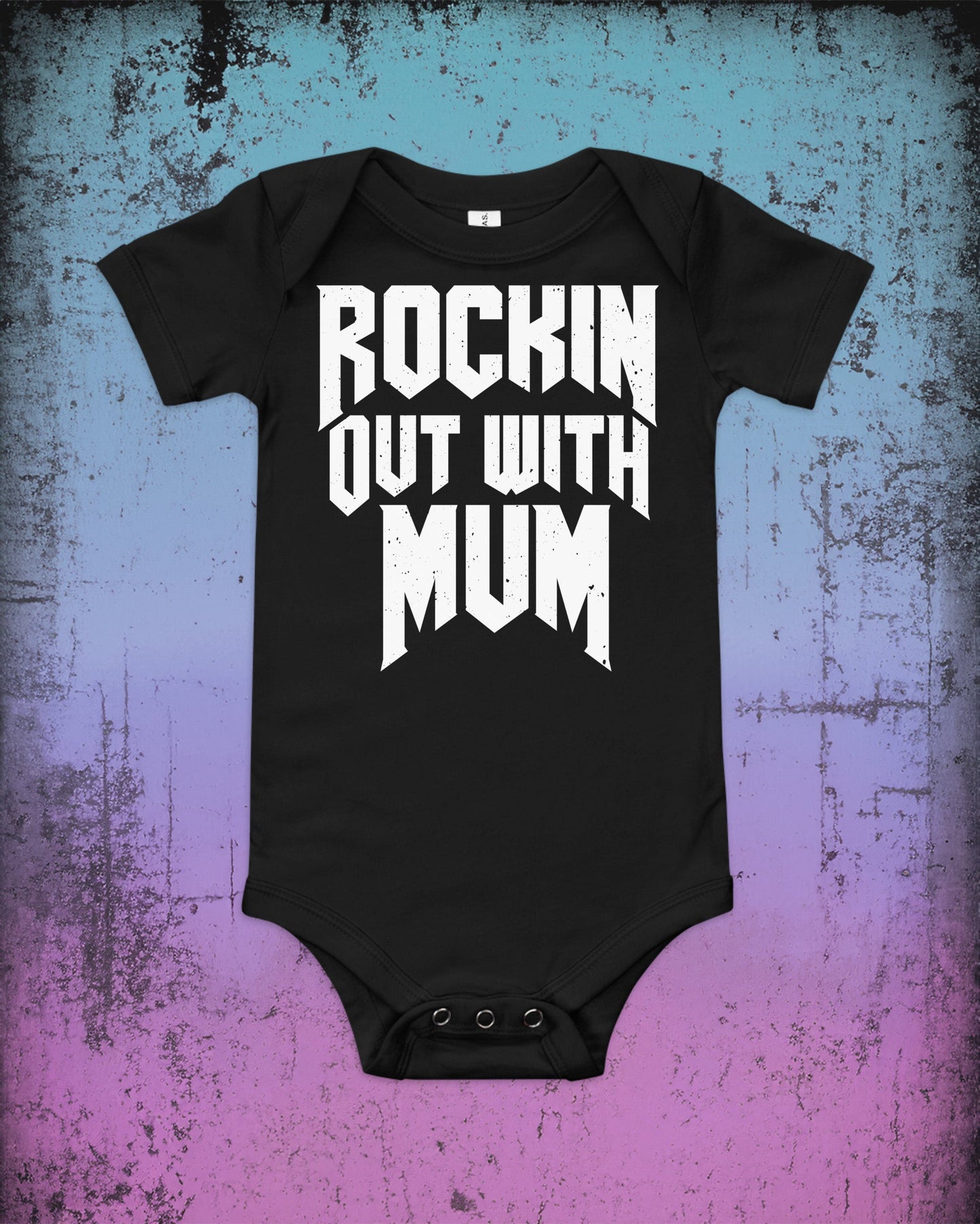 Rocking Out With Dad/Mum/Mom Baby Bodysuit