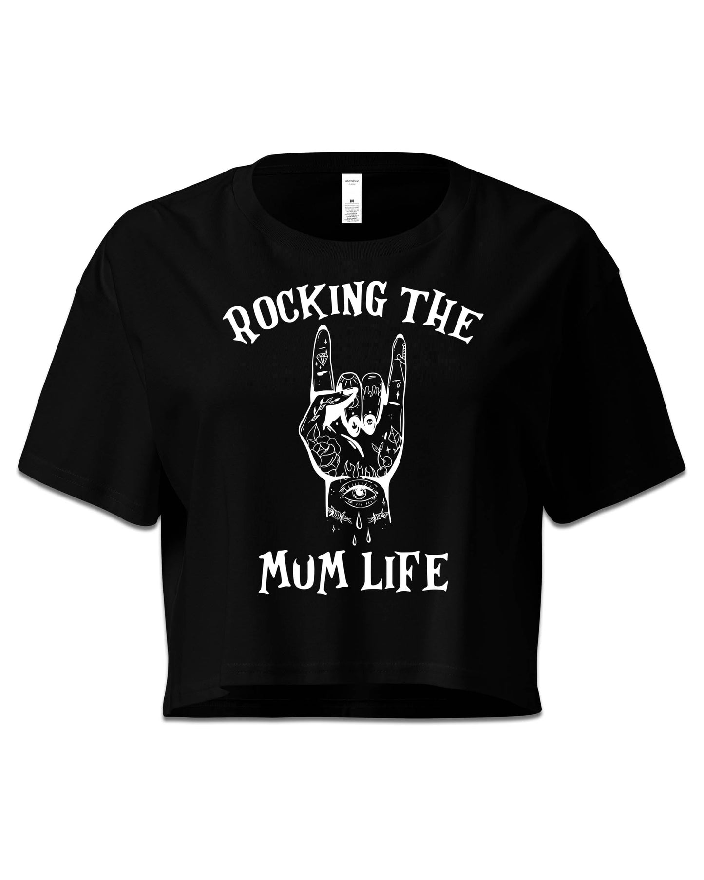 Rocking The Mom/Mum Life Crop Top
