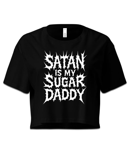 Satan Is My Sugar Daddy Crop Top