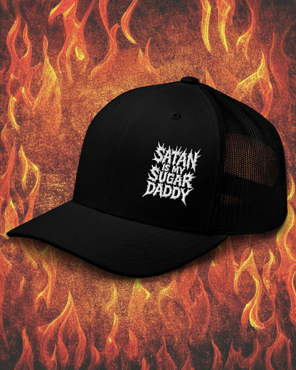 Satan Is My Sugar Daddy Trucker Cap