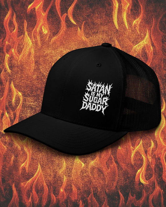 Satan Is My Sugar Daddy Trucker Cap