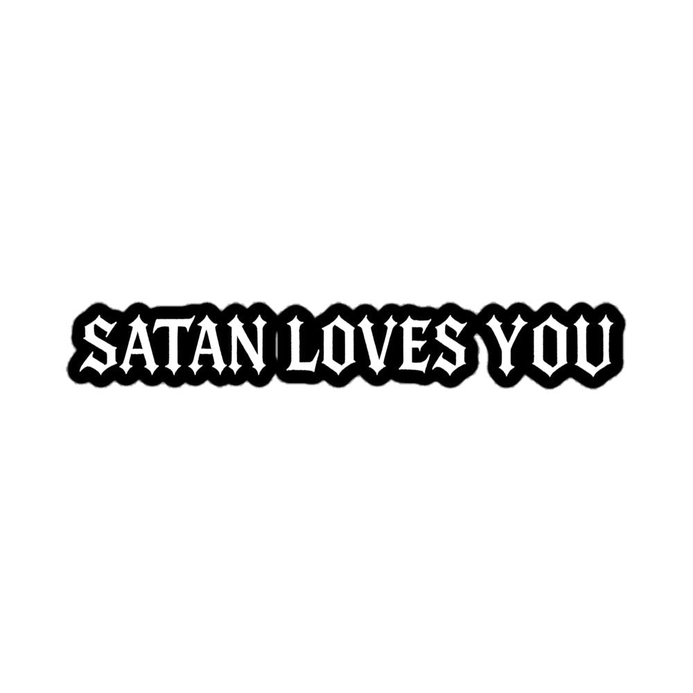 Satan Loves You Sticker