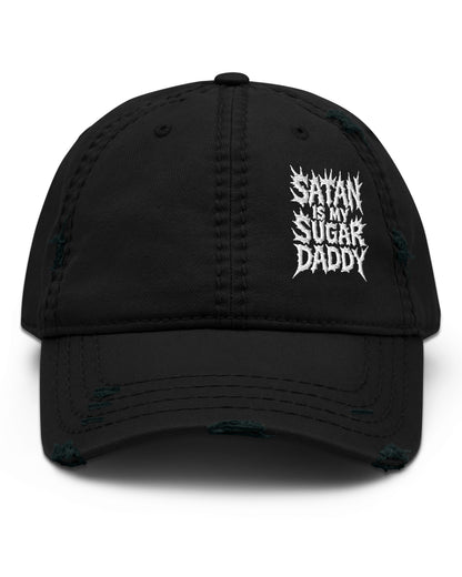 Satan is my Sugar Daddy Distressed Dad Hat