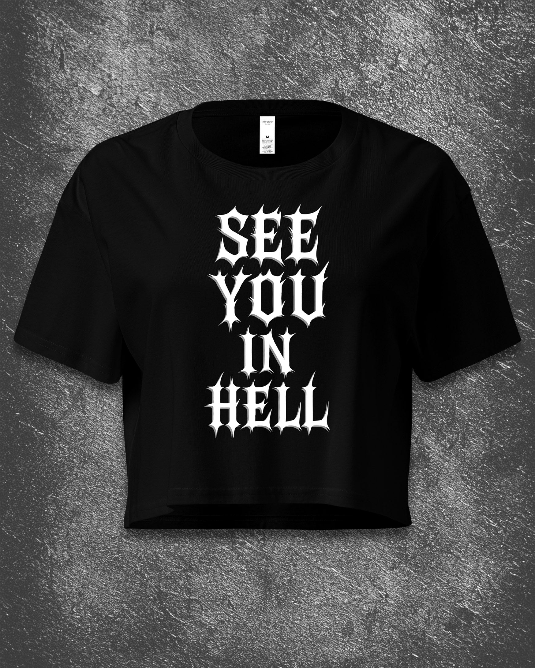 SEE YOU IN HELL Crop Top