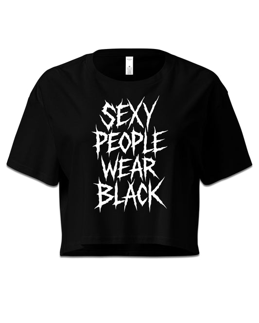 Sexy People Wear Black Crop Top