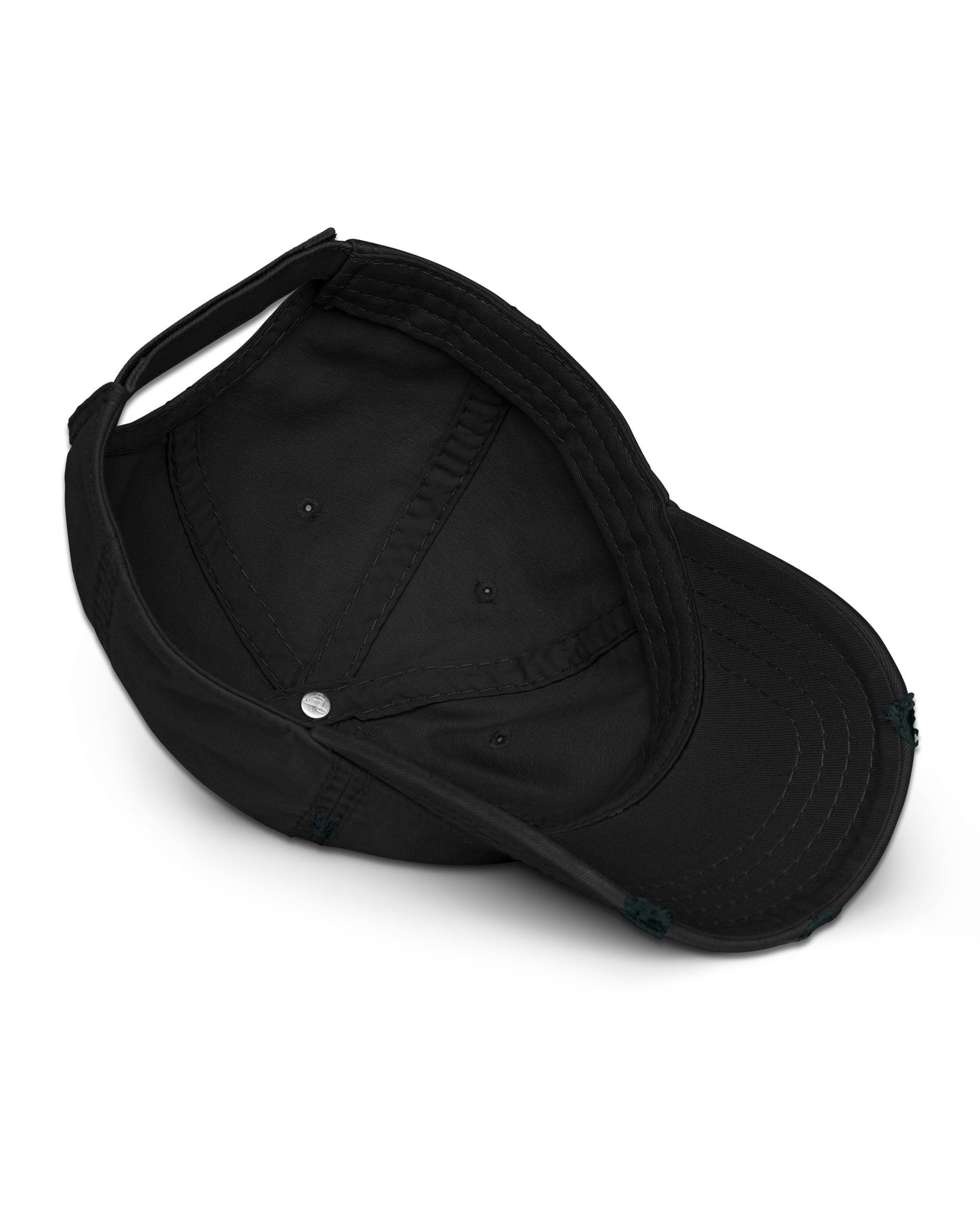 Sexy People Wear Black Distressed Dad Hat