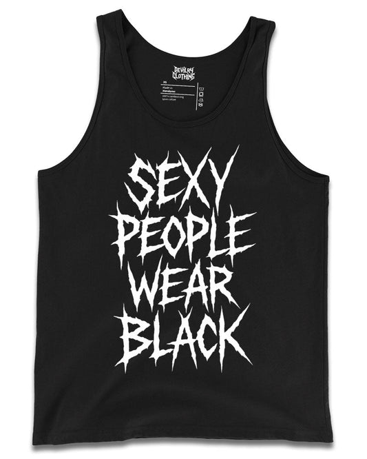 Sexy People Wear Black Tank Top