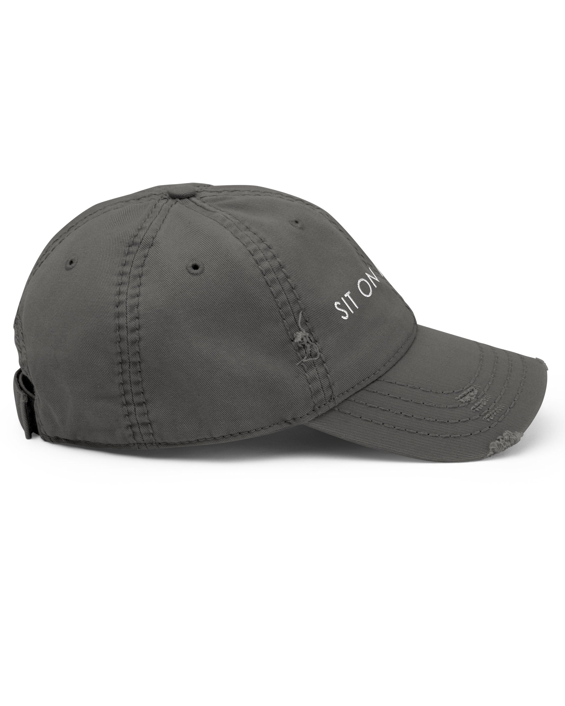 Sit On My Face Distressed Dad Hat