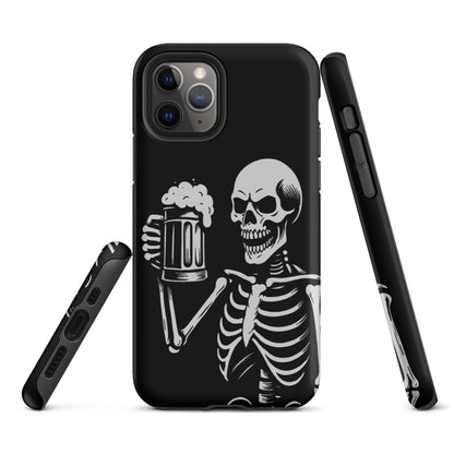 Skeleton Drinking Beer Phone Case for iPhone®