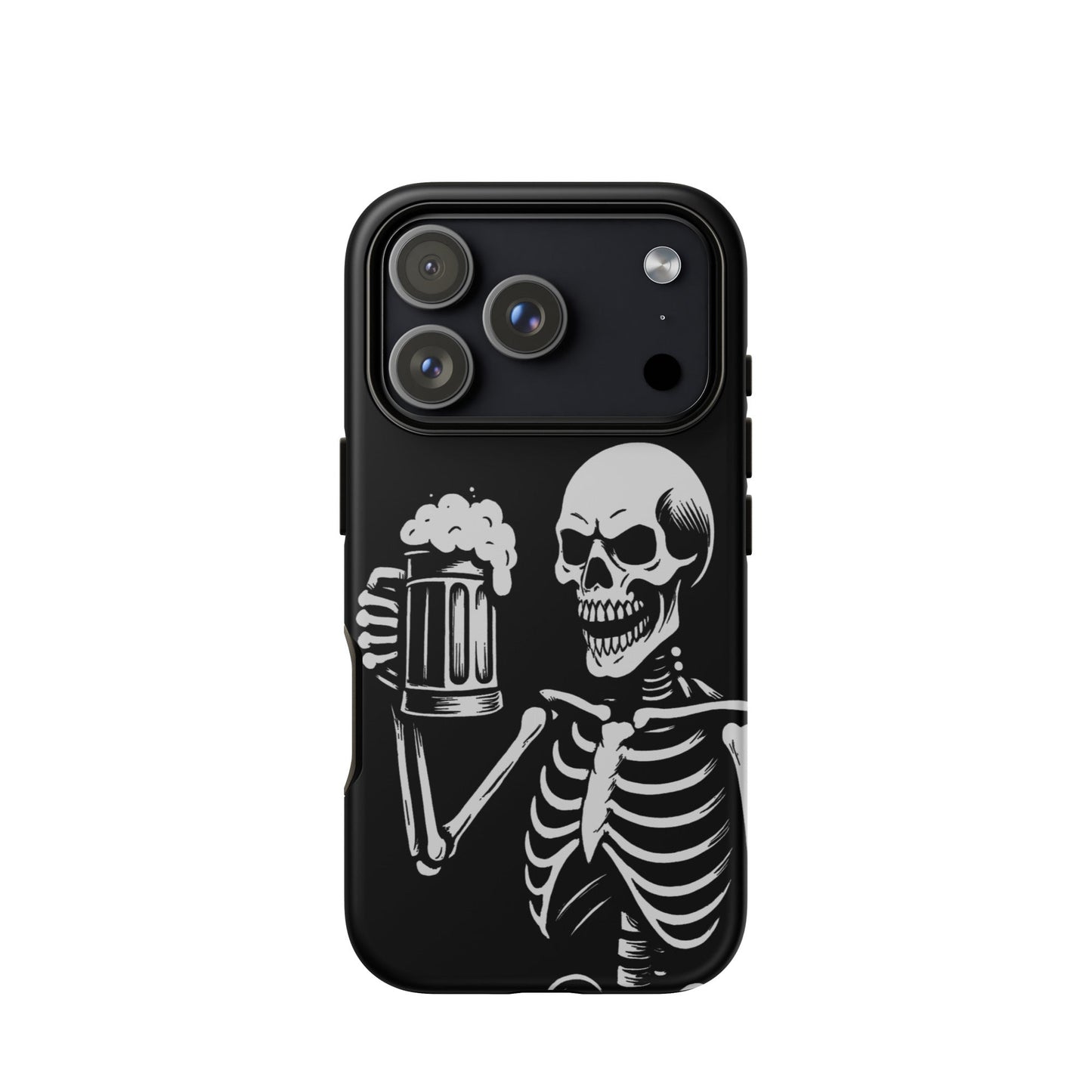 Skeleton Drinking Beer Phone Case for iPhone®