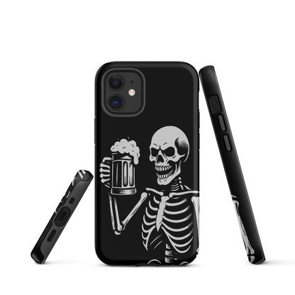 Skeleton Drinking Beer Phone Case for iPhone®