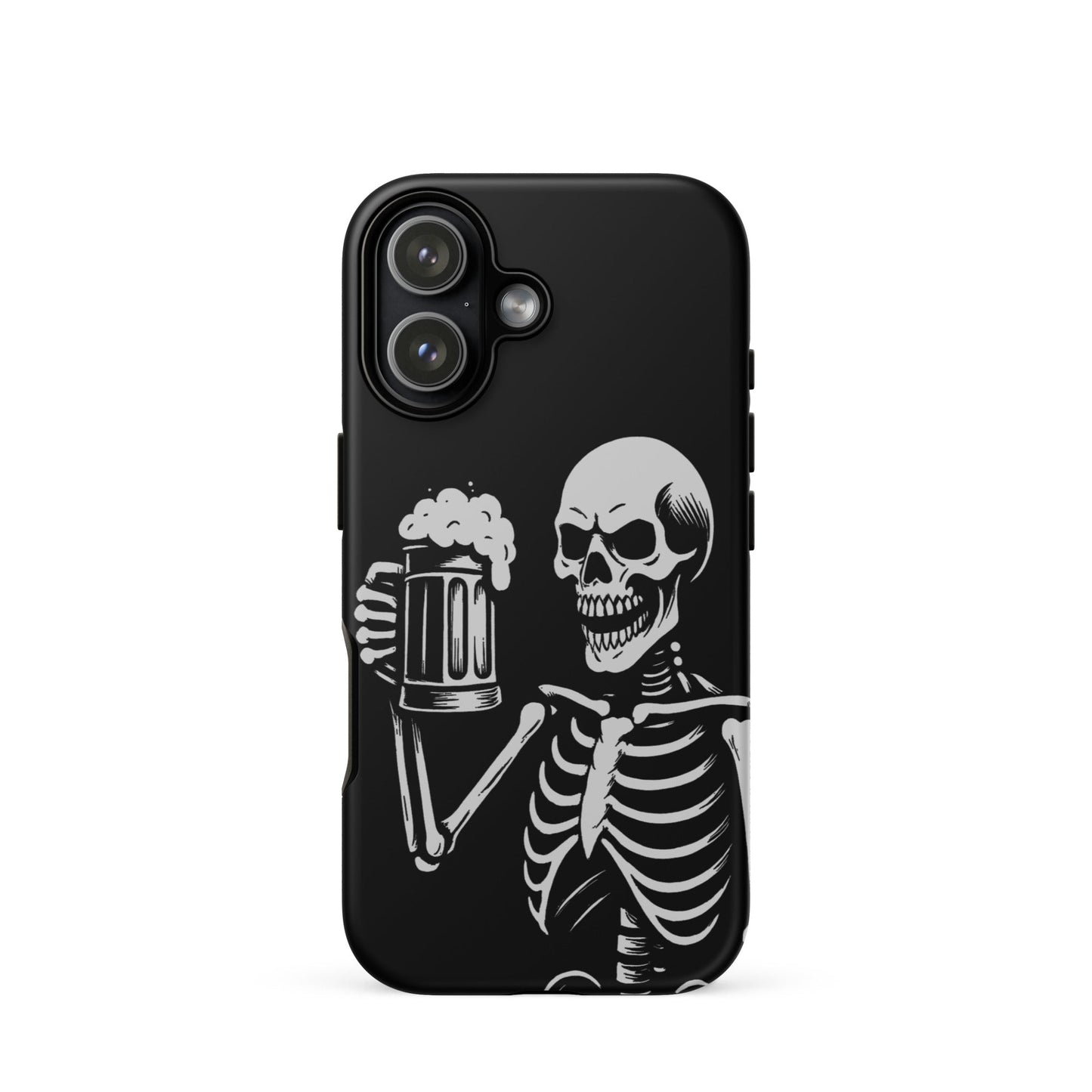 Skeleton Drinking Beer Phone Case for iPhone®