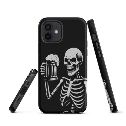 Skeleton Drinking Beer Phone Case for iPhone®