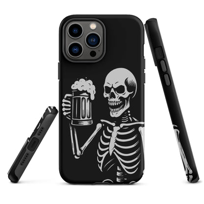 Skeleton Drinking Beer Phone Case for iPhone®