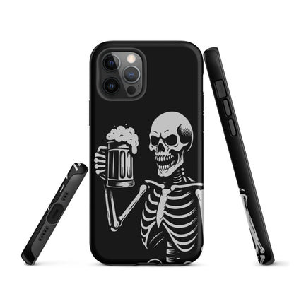 Skeleton Drinking Beer Phone Case for iPhone®