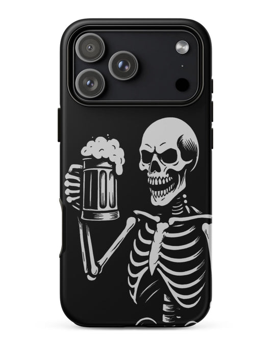 Skeleton Drinking Beer Phone Case for iPhone®