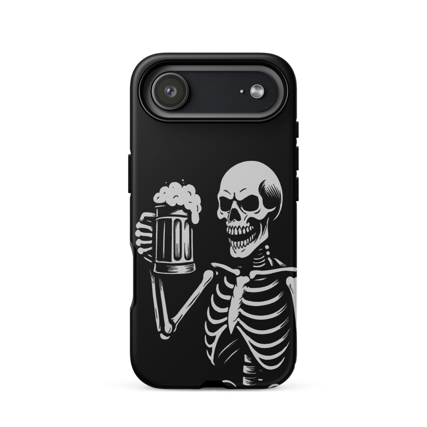 Skeleton Drinking Beer Phone Case for iPhone®