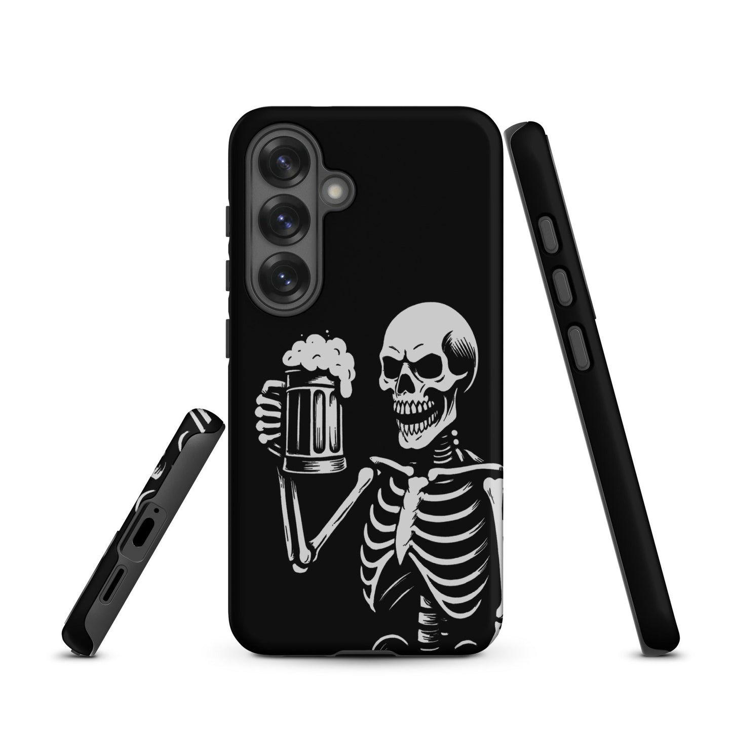 Skeleton Drinking Beer Phone Case for Samsung