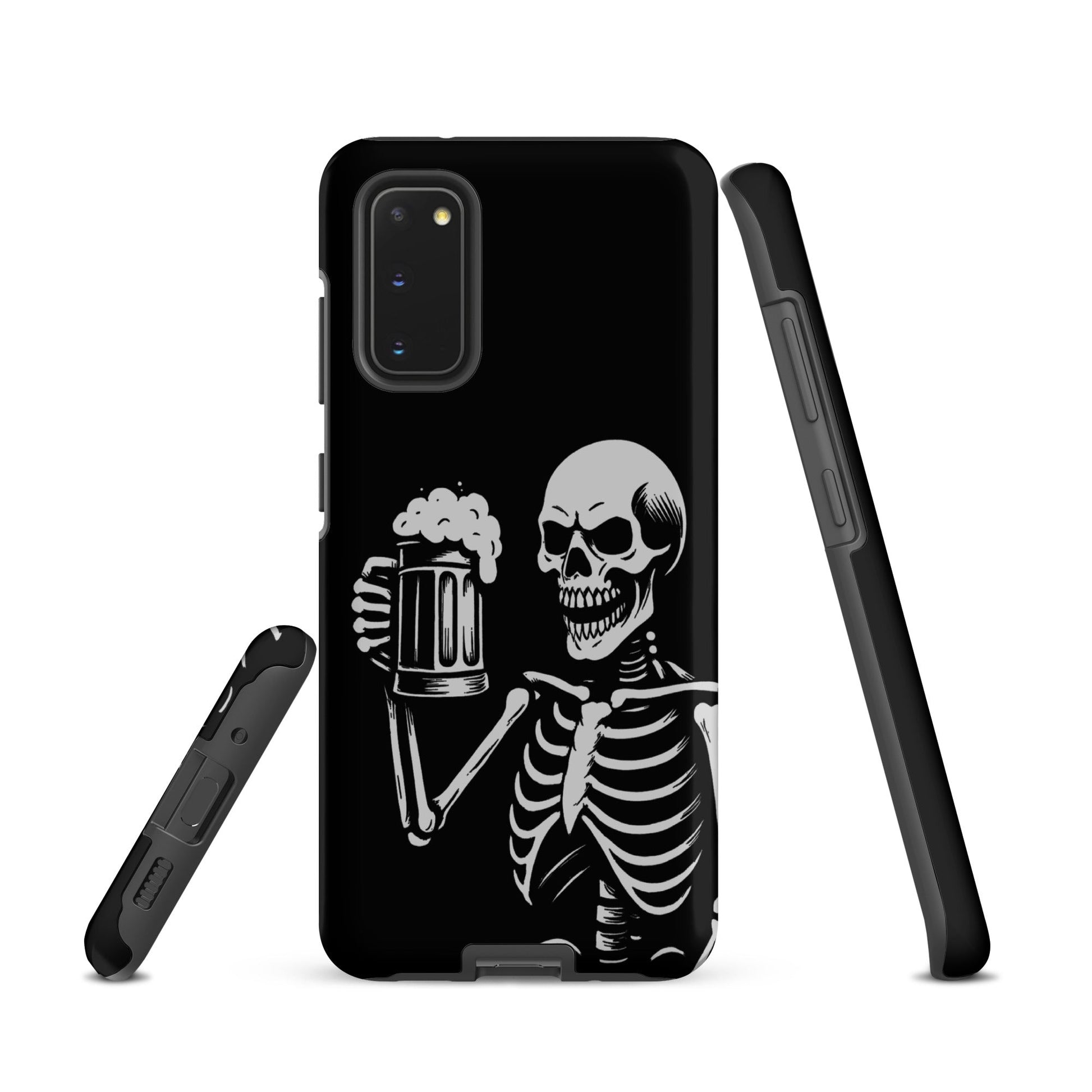 Skeleton Drinking Beer Phone Case for Samsung