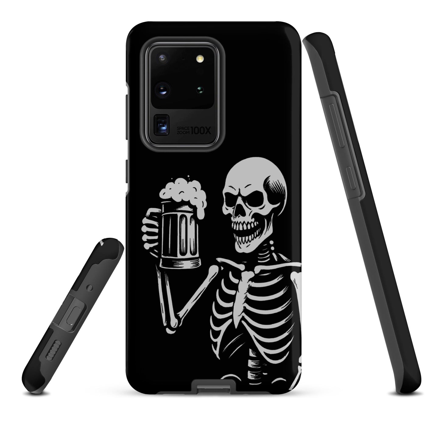 Skeleton Drinking Beer Phone Case for Samsung