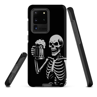 Skeleton Drinking Beer Phone Case for Samsung