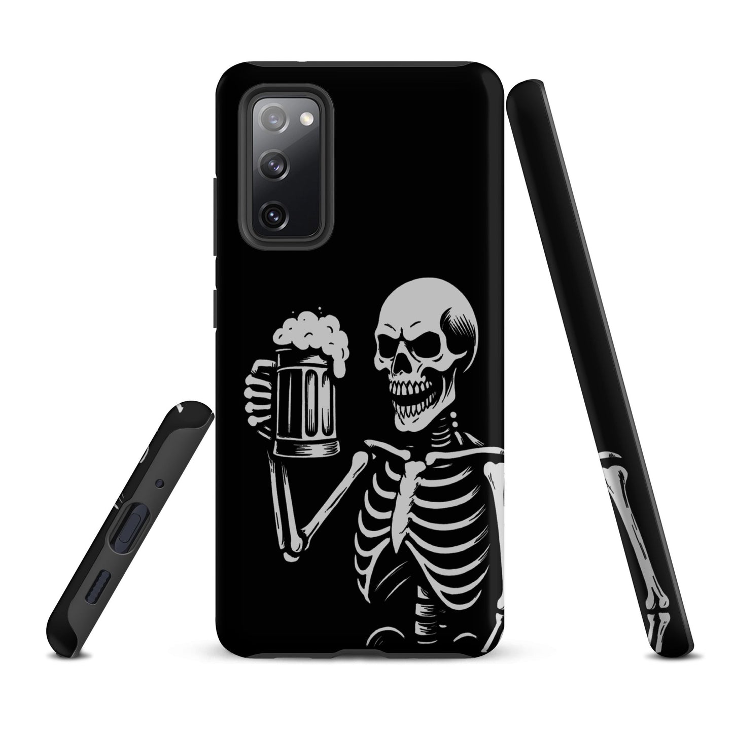 Skeleton Drinking Beer Phone Case for Samsung