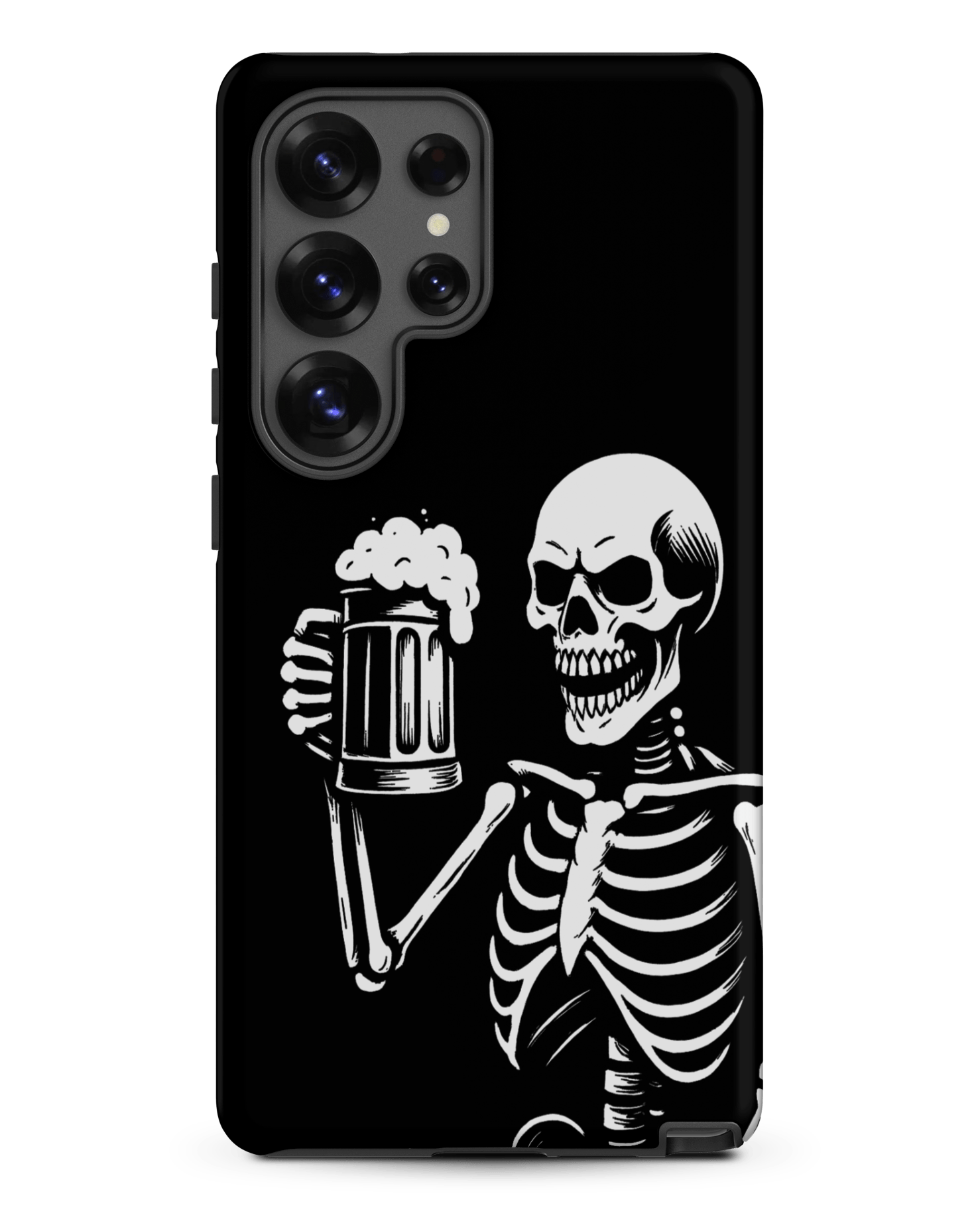 Skeleton Drinking Beer Phone Case for Samsung