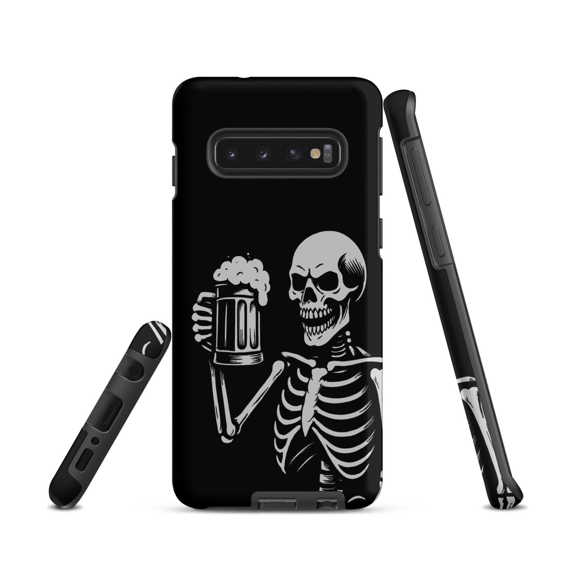 Skeleton Drinking Beer Phone Case for Samsung