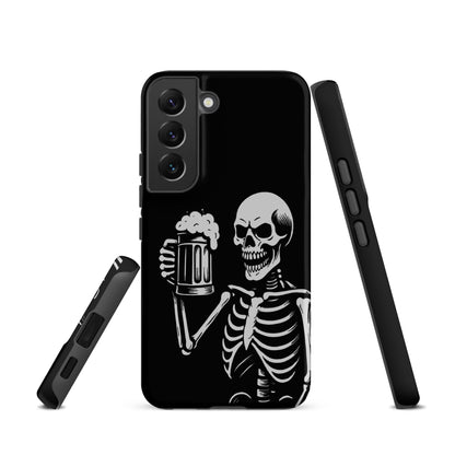 Skeleton Drinking Beer Phone Case for Samsung